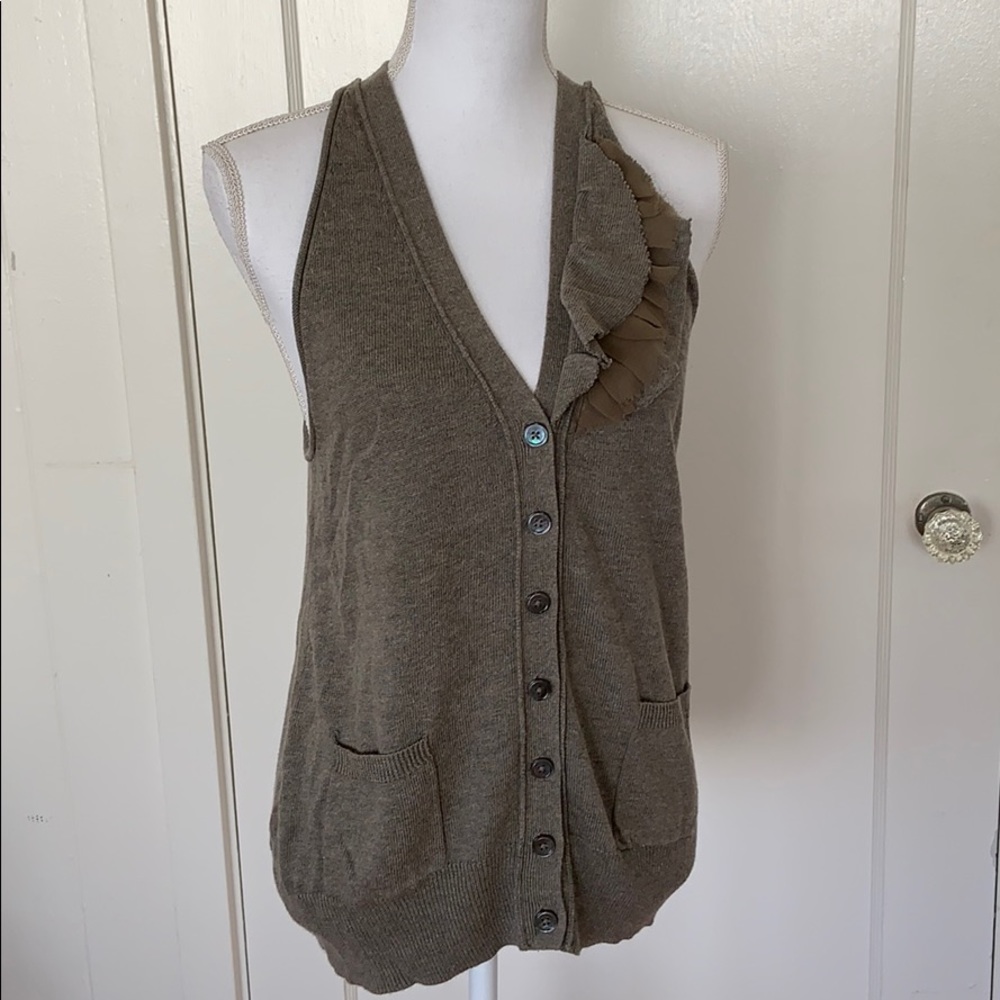 Laurie B. Button Down Sweater Vest size Small